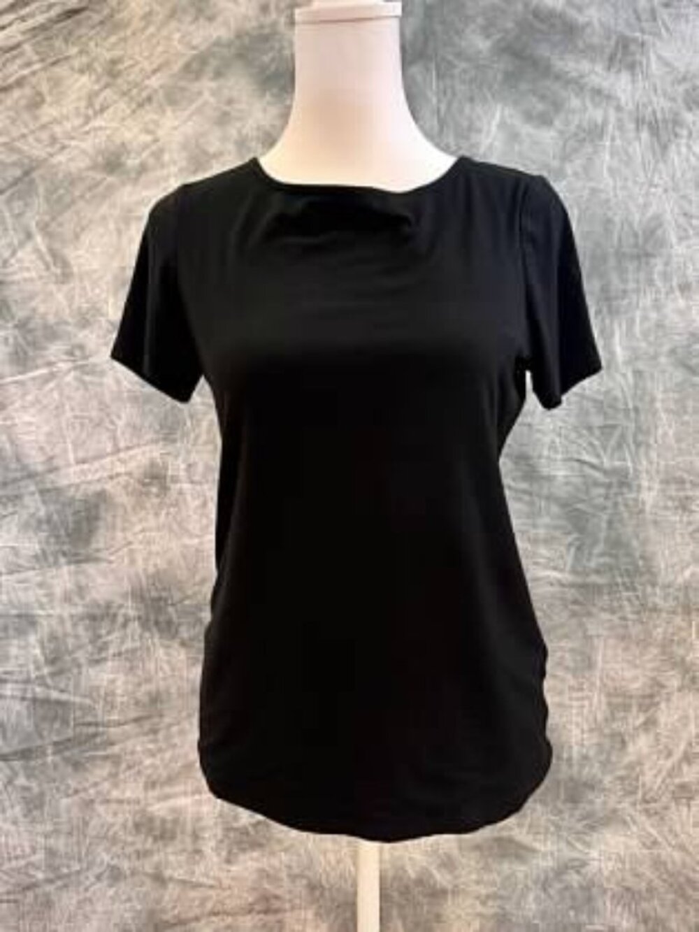 Talbots Petites Black Short Sleeve